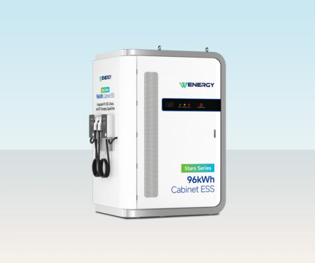 Tủ Lưu Trữ Năng Lượng Lai 96kWh Làm Mát Bằng Chất Lỏng (PV, Diesel & EV Charging)